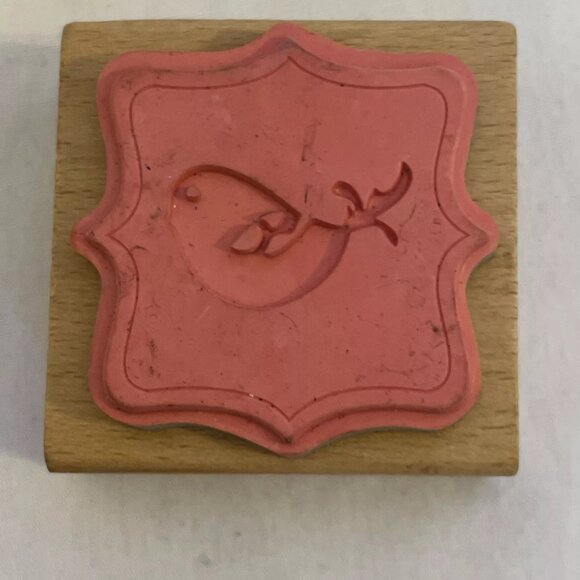 RUBBER STAMP Wood Block Lot Birds Birdhouse Twig 4 stamps Crafts Cards Scrapbo - Picture 6 of 10